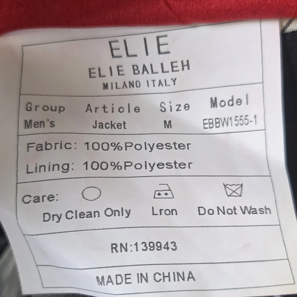 Elie Balleh Milano Italy Men's Slim Fit Blazer Size M#100